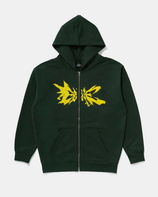 Bene Culture Cult Works Zip Green Hoodie